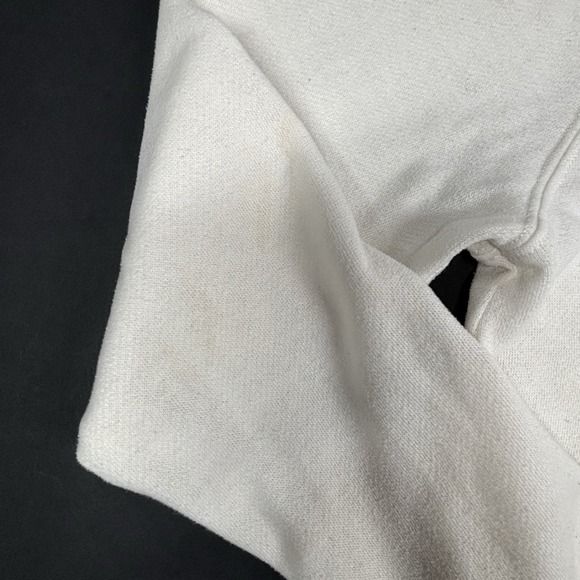 Abercrombie & Fitch Pullover Light Sweatshirt White Medium Spell Out‎ Retro Y2K - Picture 10 of 11